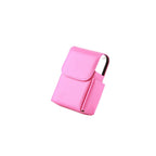 Portable Cigarette Case PU Leather Tobacco Pouch Lighter Holder Storage Box Container Rose Red