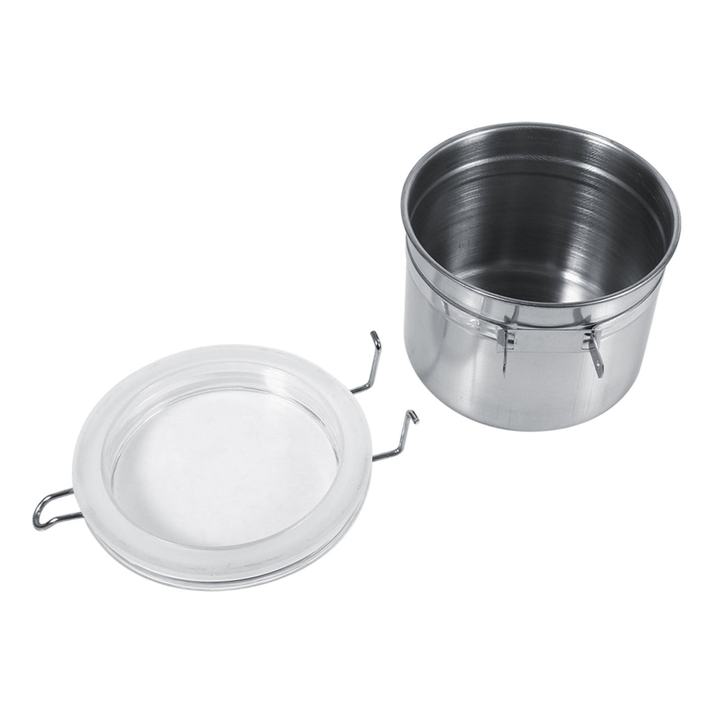 Stainless Steel Kitchen Food Storage Container Bottle Sugar Tea Coffee Beans Canister (S)