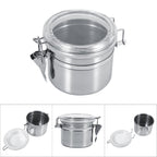 Stainless Steel Kitchen Food Storage Container Bottle Sugar Tea Coffee Beans Canister (S)