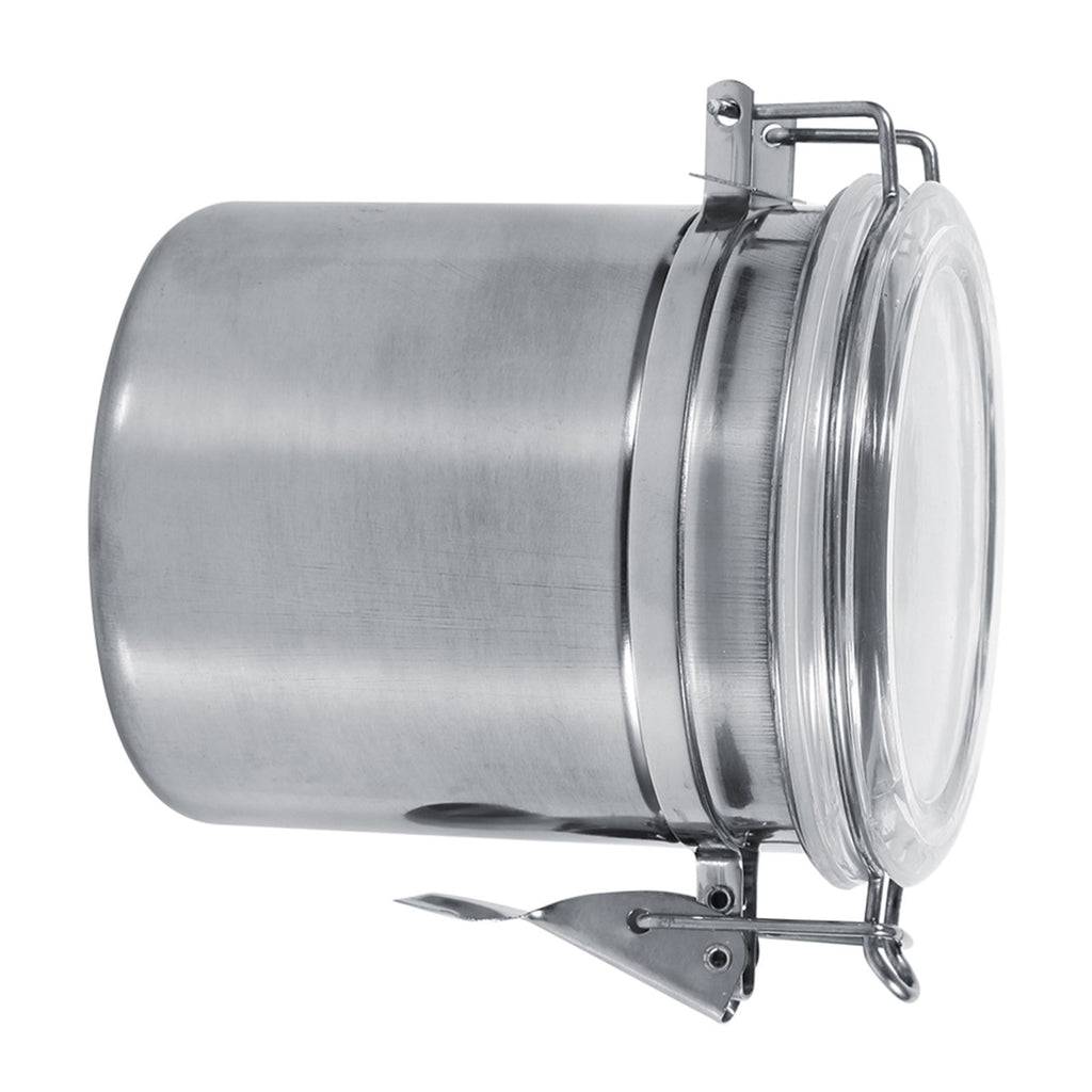 Stainless Steel Kitchen Food Storage Container Bottle Sugar Tea Coffee Beans Canister (M)