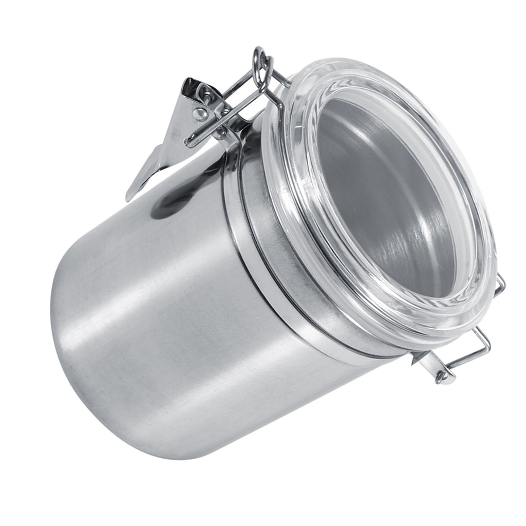 Stainless Steel Kitchen Food Storage Container Bottle Sugar Tea Coffee Beans Canister (L)