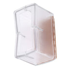 8 Pcs / Set Chair Legs Cover Rectangle Furniture Legs Protector with Rubber Sole(Transparent)