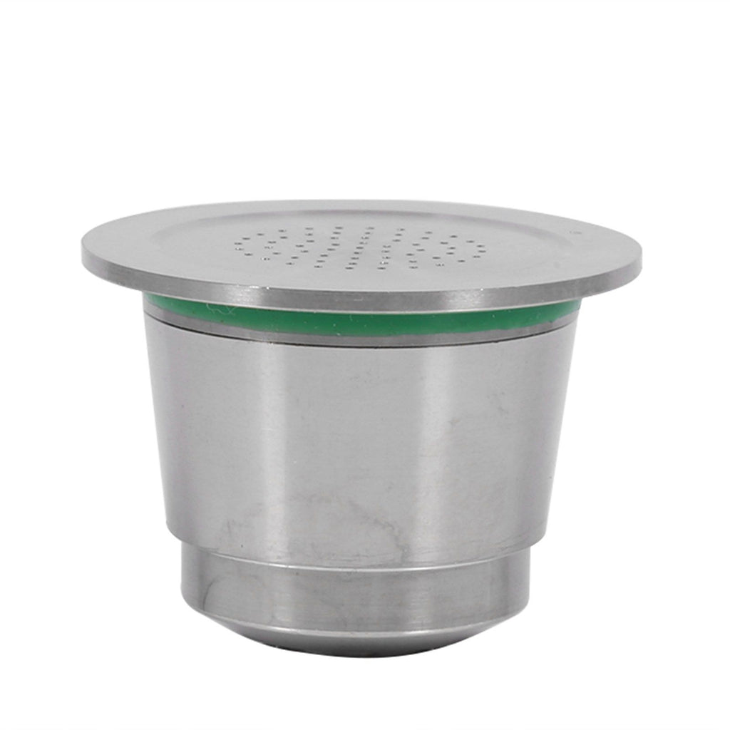 Stainless steel Refillable Reusable Coffee Capsule With Spoon Compatible For Nespresso Machine