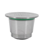 Stainless steel Refillable Reusable Coffee Capsule With Spoon Compatible For Nespresso Machine