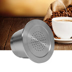 Stainless steel Refillable Reusable Coffee Capsule With Spoon Compatible For Nespresso Machine