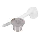 Stainless steel Refillable Reusable Coffee Capsule With Spoon Compatible For Nespresso Machine