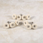 10PCS 25MM Wool Felt Polishing Buffing Drill Grinder Wheel Brushes With Handle For Rotary Tool