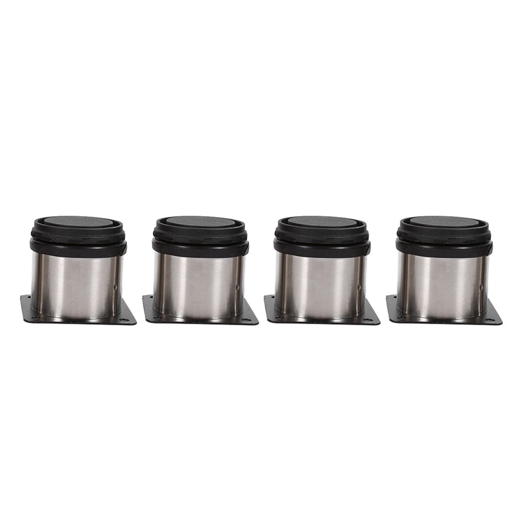 4Pcs Stainless Steel Height Adjustable Feet Cabinet Legs Round Stand Holder 60 X 60mm
