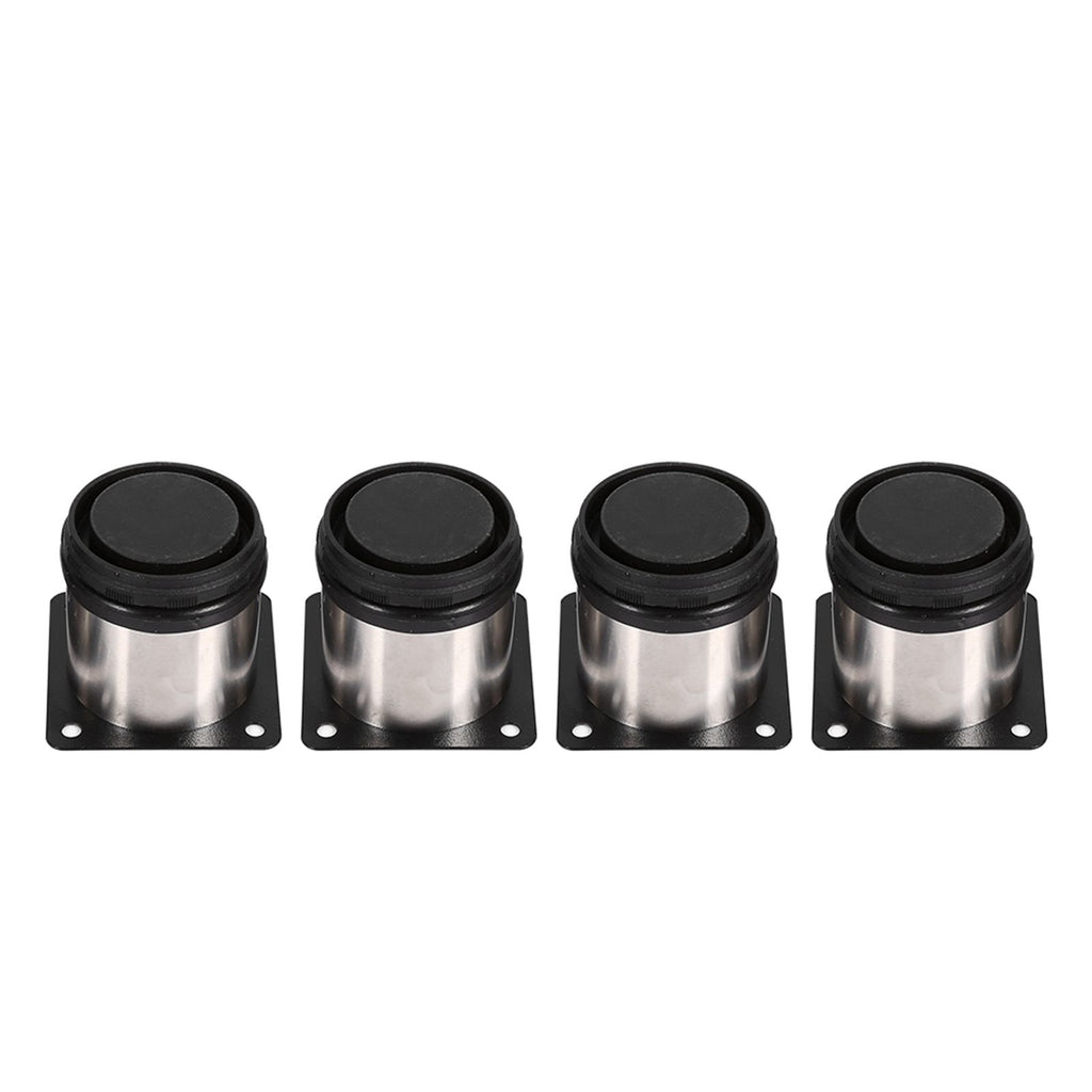 4Pcs Stainless Steel Height Adjustable Feet Cabinet Legs Round Stand Holder 60 X 60mm