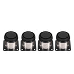 4Pcs Stainless Steel Height Adjustable Feet Cabinet Legs Round Stand Holder 60 X 60mm