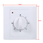 1Pc AC 220V 10A 30Min Electric Time Countdown Digital Time Plug Timer Switch Control Socket