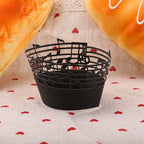 50Pcs Cupcake Papper Wrapper Musical Notes Hollow Out Wedding Birthday Party Decoration Black