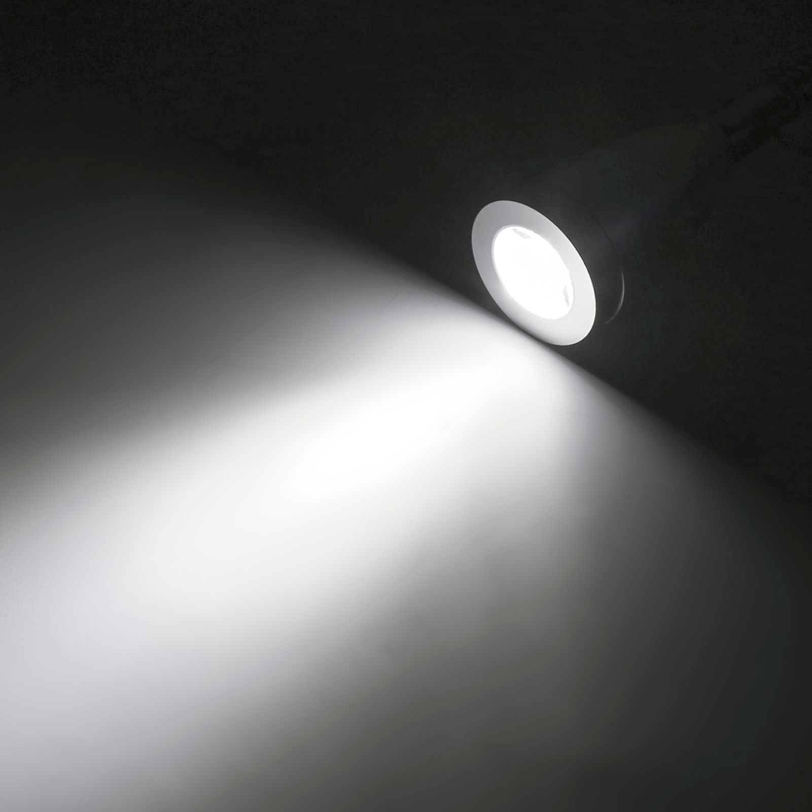 Silver LED Wall Lamps Flexible Gooseneck Bedroom Bedside Reading Light Cool White (Type 2)