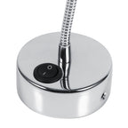 Silver LED Wall Lamps Flexible Gooseneck Bedroom Bedside Reading Light Warm White (Type 2)