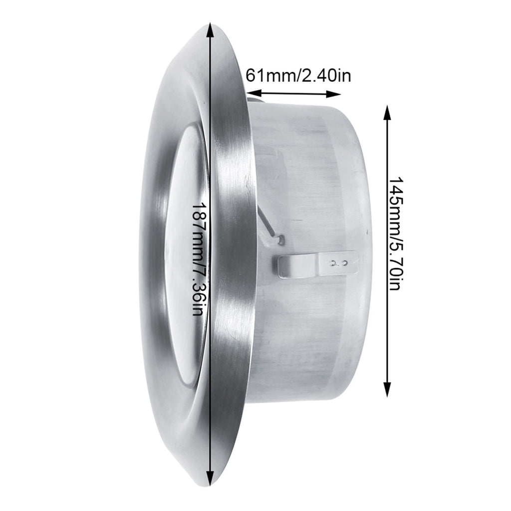 Adjustable Wall Ceiling Home Stainless Steel Air Vent Round Ventilation Duct Cover (150mm)