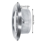 Adjustable Wall Ceiling Home Stainless Steel Air Vent Round Ventilation Duct Cover (150mm)