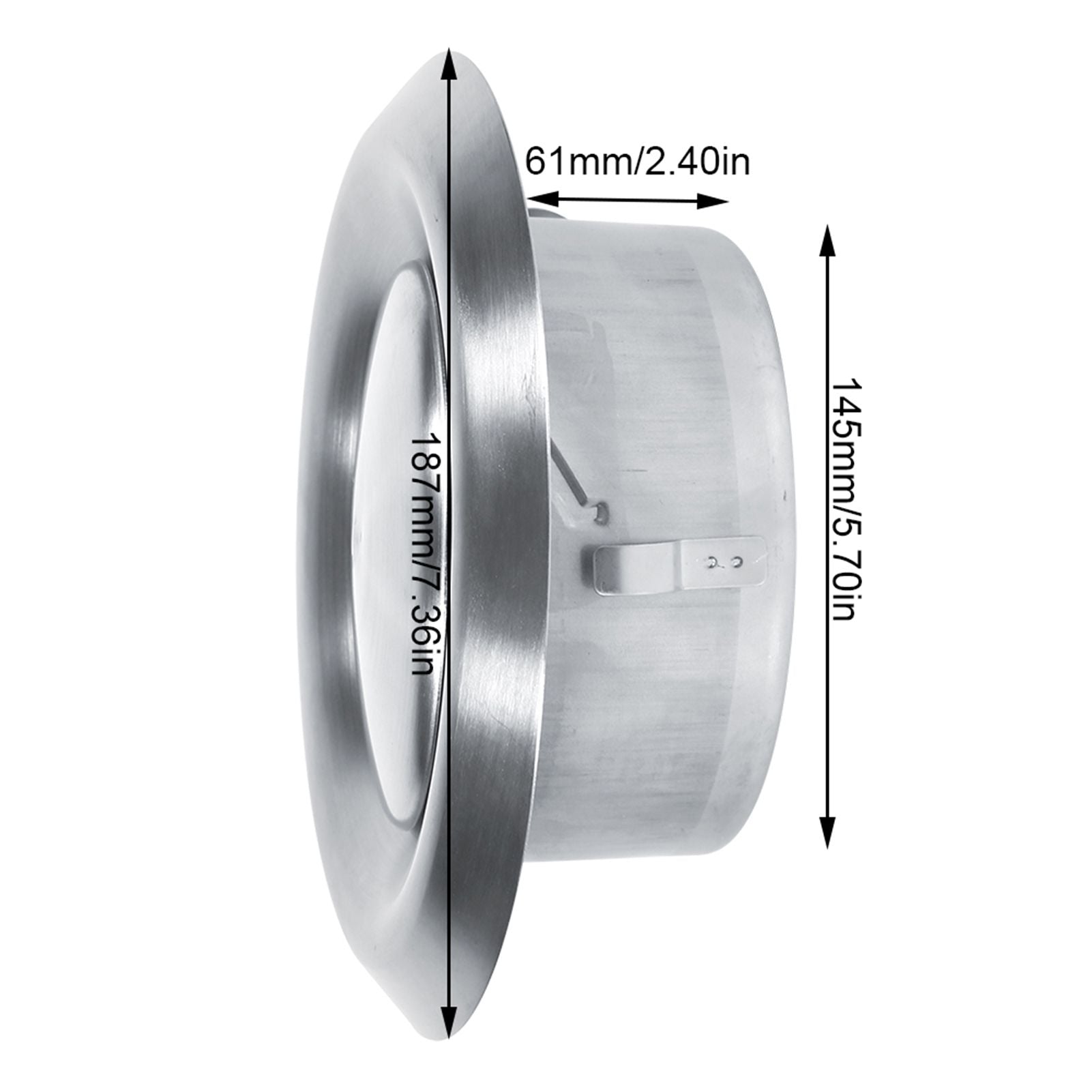 Adjustable Wall Ceiling Home Stainless Steel Air Vent Round Ventilation Duct Cover (150mm)