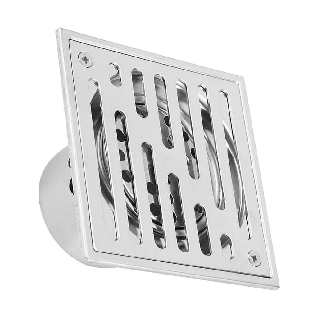 Stainless Steel Square AntiOdor Bathroom Floor Drain Waste Gate Shower Drainer Large Caliber(110*110mm)