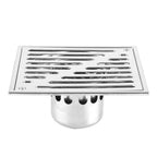 Stainless Steel Square AntiOdor Bathroom Floor Drain Waste Gate Shower Drainer Large Caliber(150*150mm)