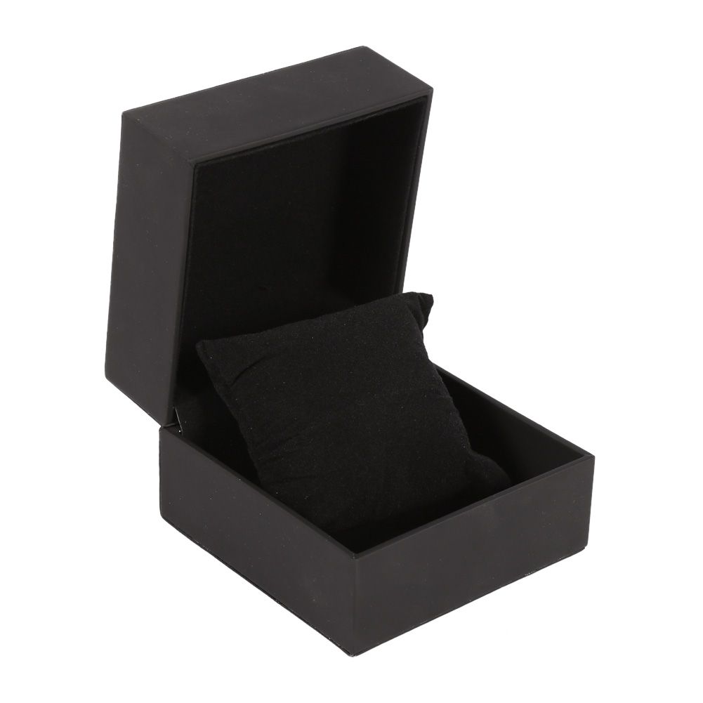 1Pc New Black PU Leather Watch Present Gift Display Case Bracelet Bangle Jewelry Storage Box