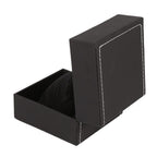 1Pc New Black PU Leather Watch Present Gift Display Case Bracelet Bangle Jewelry Storage Box
