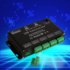 DC5V-24V 6 Channel RGB LED Controller DMX Decoder Driver Strip Module Black Color