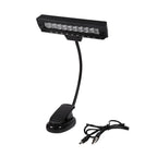 Portable 10 LED Clip on Music Stand Clamp Light Bedroom Desk Reading Lamp AC 110V ~220V 1#