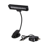 Portable 10 LED Clip on Music Stand Clamp Light Bedroom Desk Reading Lamp AC 110V ~220V 2#