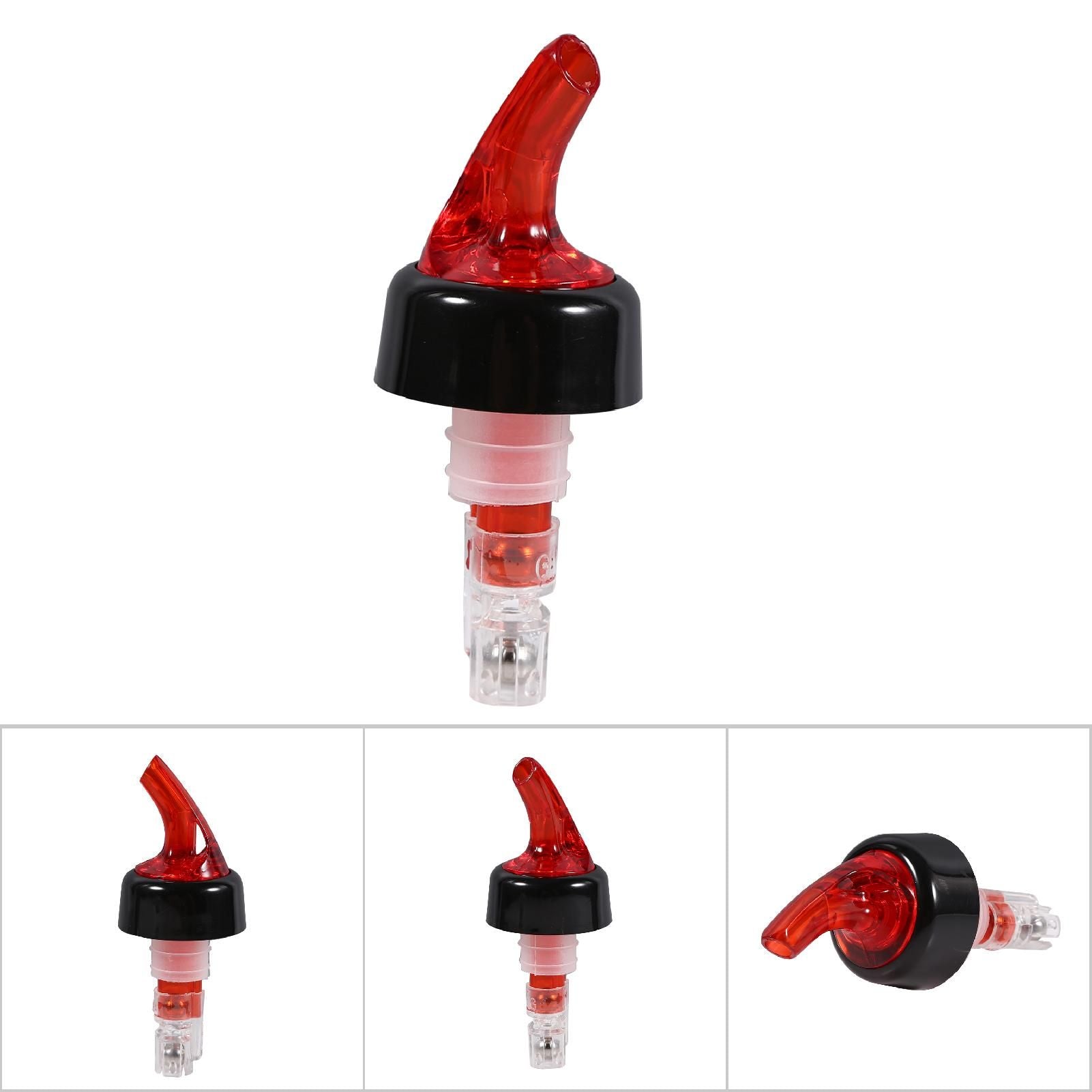 1Pc 15mL Quick Shot Measure Measuring Bottle Pourer Drinks Bar Wine Cocktail Dispenser (Red)