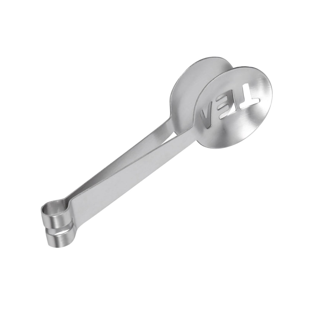 12CM Lightweight Stainless Steel Teabag Tongs Squeezer Strainer Grip Home Kitchen Craft Tool