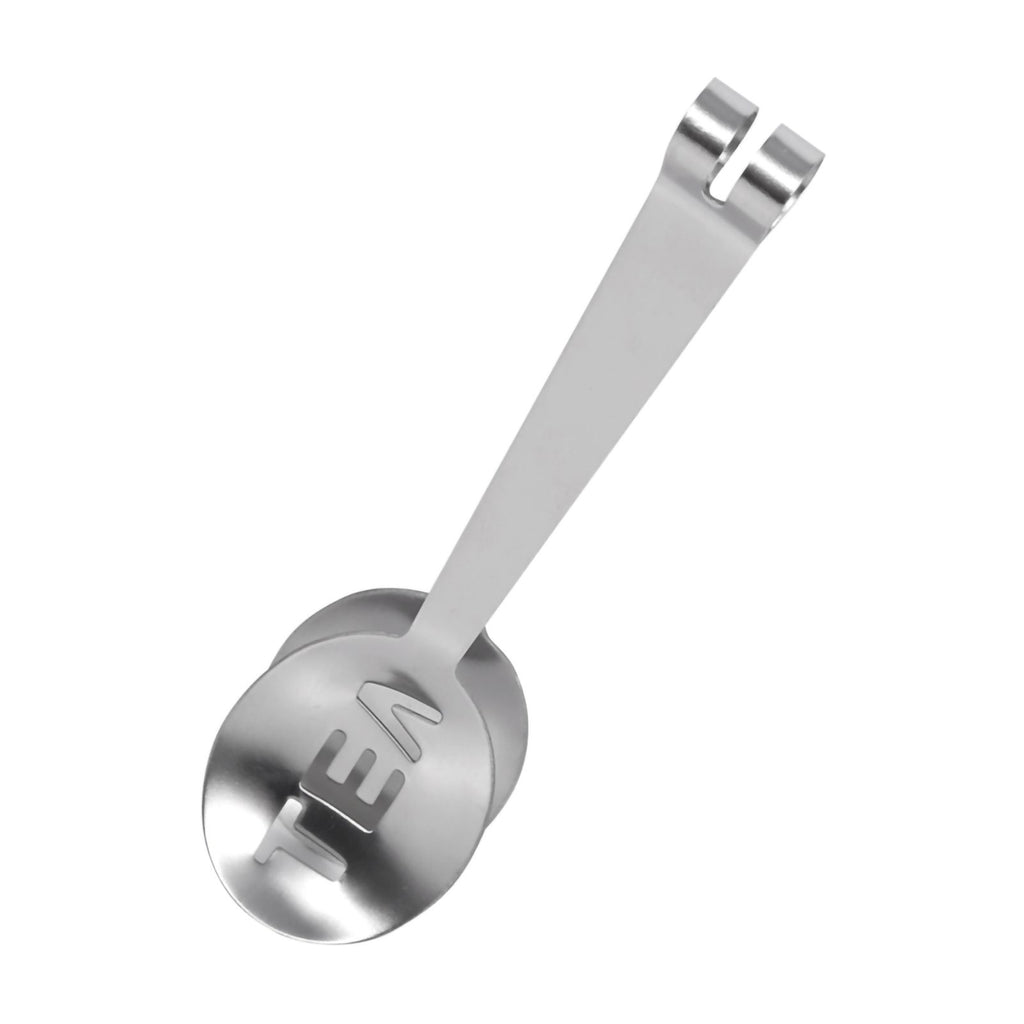 12CM Lightweight Stainless Steel Teabag Tongs Squeezer Strainer Grip Home Kitchen Craft Tool