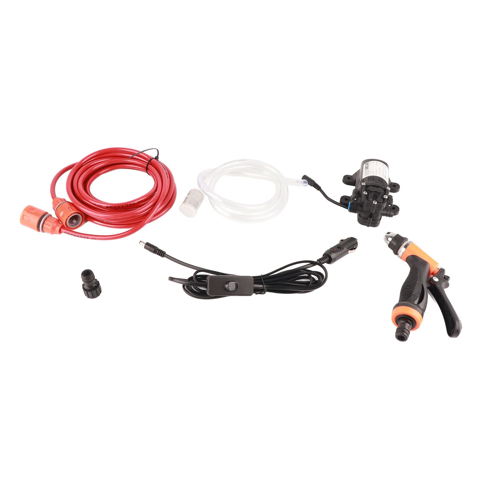 12V High Pressure Electric Car Washer Cleaning Machine Water Pump Trigger Spray Gun Washing Kit