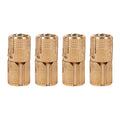 4pcs/pack Copper Cabinet Door Concealed Barrel Hinge for Worktops DIY Project 10mm