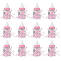 Candy Chocolate Bottles Box For Baby Shower Party Favors Gifts Decorations (12pcs Pink)