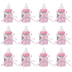 Candy Chocolate Bottles Box For Baby Shower Party Favors Gifts Decorations (12pcs Pink)