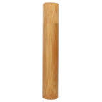 1Pc Round Portable Handmade Natural Bamboo Tea Jar Storage Holder Container Box (2.5 x 15.5cm)
