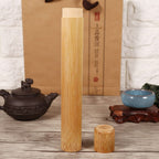 1Pc Round Portable Handmade Natural Bamboo Tea Jar Storage Holder Container Box (2.5 x 23cm )