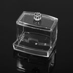 Practical Cotton Swab Q tip Makeup Storage Organizer Box Cosmetic Transparent Holder Case