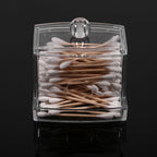 Practical Cotton Swab Q tip Makeup Storage Organizer Box Cosmetic Transparent Holder Case