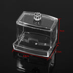 Practical Cotton Swab Q tip Makeup Storage Organizer Box Cosmetic Transparent Holder Case