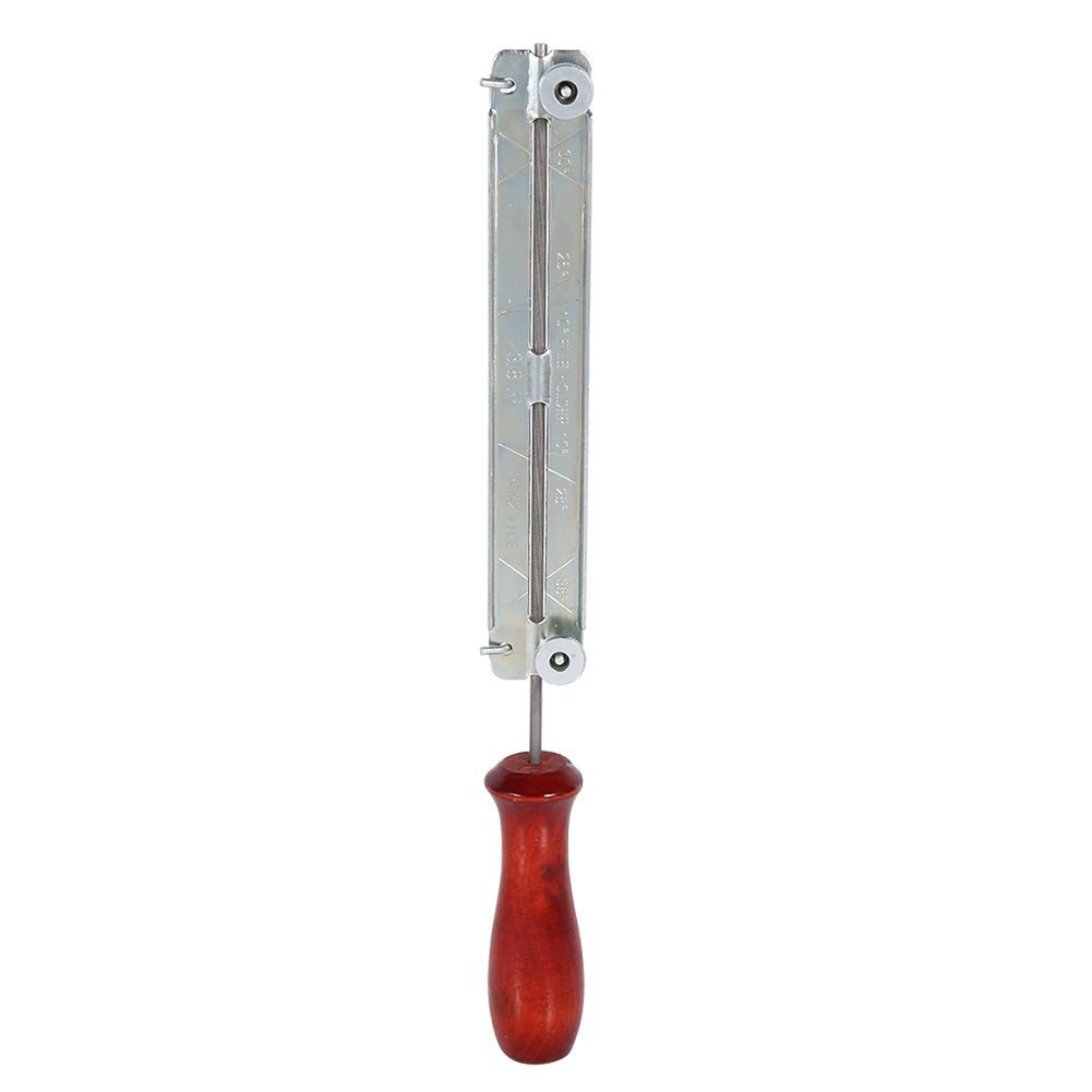 1x Chainsaw Saw Chain File & Filing Sharpening Kits with Wooden Holder Tool (4.0mm)