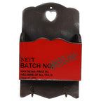 Wood Mail Letter Rack Key Holder Wall Storage Creative Home Decoration with Hook Hanger Red