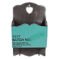 Wood Letter Rack Key Holder Wall Storage Creative Home Decoration with Hook Hanger Bluish Green