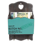 Wood Letter Rack Key Holder Wall Storage Creative Home Decoration with Hook Hanger Bluish Green