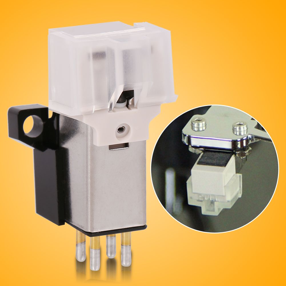 1pc Record Player Phonograph Needle Pickup Stylus Moving Magnet Cartridge with Mounting Screws