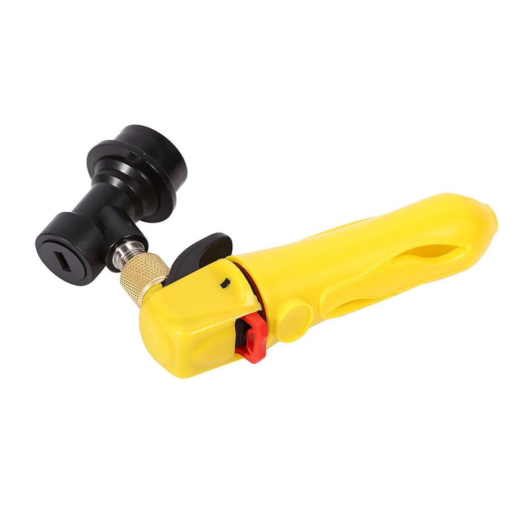 Keg Charger CO2 Injector Draft Beer Dispenser Ball Lock for Homebrew Soda Valve Yellow
