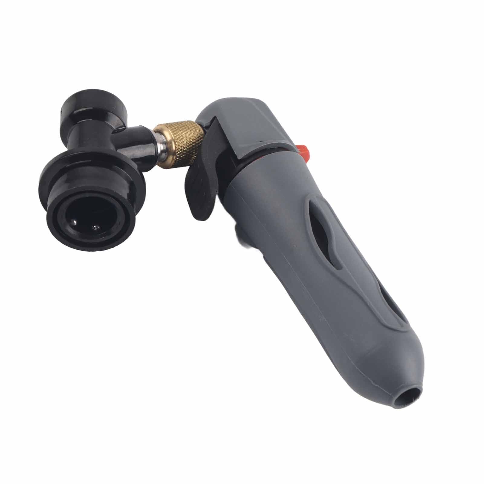 Keg Charger CO2 Injector Draft Beer Dispenser Ball Lock for Homebrew Soda Valve Grey