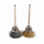 36pcs Brass Steel Wire Brush Set Pen Cup Wheel Shaped Polishing Cleaning Rotary Tools Full Kit