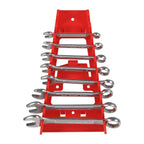 9 Slot Red Plastic Wrench Rack Standard Organizer Holder Storage Tool Wrenches Keeper