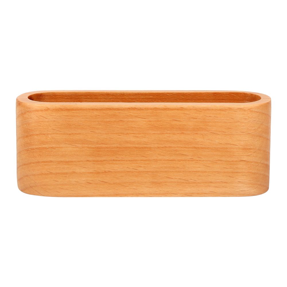 1Pc Creative Wooden Business Card Holder Case Storage Box Organizer Office Desktop Ornaments